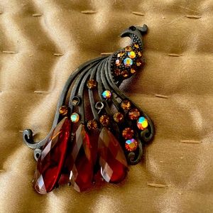 Beautiful peacock pin